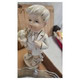 Vintage Figurines, Toothpick Holder, Relish Dishes and others