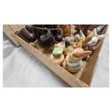 Peter Rabbit S/P Shakers, Rooster, Chicken, Bunny Figurines