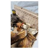 Peter Rabbit S/P Shakers, Rooster, Chicken, Bunny Figurines