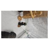 Bear Table/Stand, Small Black Bear Figurines, Mannaquin Scupture and Stand