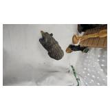 Bear Table/Stand, Small Black Bear Figurines, Mannaquin Scupture and Stand