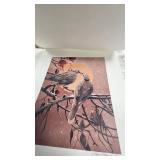 Fernandez. 12 Days of Christmas Prints along with Additional Duplicate print in Frame