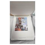 Fernandez. 12 Days of Christmas Prints along with Additional Duplicate print in Frame