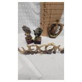 Bear and Wolf Busts, Deer Décor and Resin Antler Welcome Sign