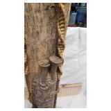 Folk Art Pottery-Rope-Board Homemade Art