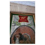 Miller High Life Bar Mirror-Ruffed Grouse-Larry Toschik