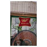 Miller High Life Bar Mirror-Ruffed Grouse-Larry Toschik