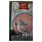 Miller High Life Bar Mirror-Ruffed Grouse-Larry Toschik