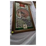 Miller High Life Bar Mirror-Ruffed Grouse-Larry Toschik