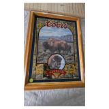 Coors "Nature Series" Bar Mirror #4 Buffalo-Susan Shea