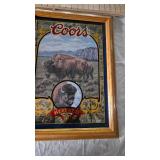Coors "Nature Series" Bar Mirror #4 Buffalo-Susan Shea