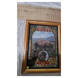 Coors "Nature Series" Bar Mirror #4 Buffalo-Susan Shea