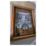 Coors "Nature Series" Bar Mirror #1 Timberwolf
