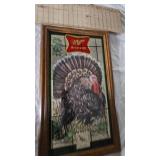 Miller High Life Mirror-Showtime Wild Turkey
