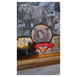 Coors "Nature Series" Bar Mirror #6 Grizzley Bear-Susan Shea