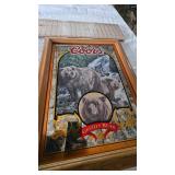 Coors "Nature Series" Bar Mirror #6 Grizzley Bear-Susan Shea