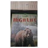 Miller High Life Mirror-Brown Bear-15x26-Scott Zoelick
