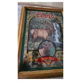 Coors "Nature Series" Bar Mirror #5 Bull Elk-Susan Shea
