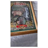 Coors "Nature Series" Bar Mirror #5 Bull Elk-Susan Shea