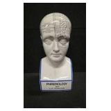 Porcelain Phrenology Head Statue - A replica of the original L.N. Fowler bust ( M&M Resources )