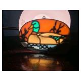 Stained Glass Mallard and Geese