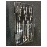 Vintage Leningrad Professional Compasses Drafting Tools Set Soviet Drawing Instruments