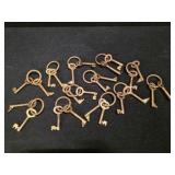 Brass-color Skeleton Key Napkin Rings