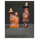 Vintage Hand-Carved Wooden Figures