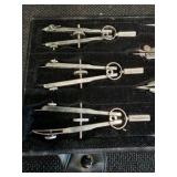 Vintage Leningrad Professional Compasses Drafting Tools Set Soviet Drawing Instruments