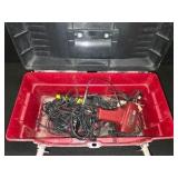 Toolbox full of Soldering Irons