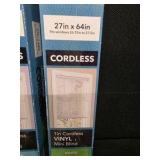 Mainstays 1-inch Cordless Vinyl Mini Blinds in white