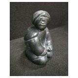 Carved Soapstone Figure of a Woman