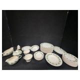 Assorted China Set - Harker pottery in the "Royal Gadroon" pattern.