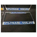 Vintage Chrome License Plate Frames ( VOLVO and ISUZU / HYUNDAI )