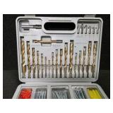 BRAND-NEW Wall Anchor Installation Kit, Complete with 18 Drill Bits for Wood, Metal and Masonry Applications