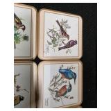 Vintage Cork Coasters with Birds on them