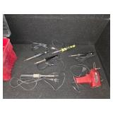 Toolbox full of Soldering Irons