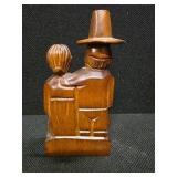 Vintage Hand-Carved Wooden Figures