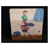 Vintage Laundry-Themed Wall Tiles ( Wall Art )