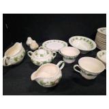 Assorted China Set - Harker pottery in the "Royal Gadroon" pattern.