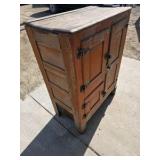 Antique Wooden Ice Box