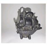 Vintage Cast Iron Ship Paperweight