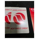 Full Deck of VINTAGE Northwest Orient Airlines "Cards That Talk" Playing Cards ( pre-1986)