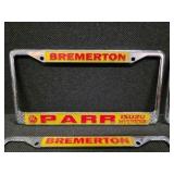 Vintage Chrome License Plate Frames ( VOLVO and ISUZU / HYUNDAI )