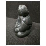 Carved Soapstone Figure of a Woman