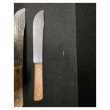 2 True Edge Ontario Knife Co. 7-Inch Butcher Knives - Made in USA