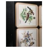 Vintage Cork Coasters with Birds on them