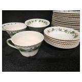 Assorted China Set - Harker pottery in the "Royal Gadroon" pattern.