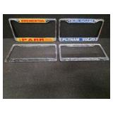 Vintage Chrome License Plate Frames ( VOLVO and ISUZU / HYUNDAI )