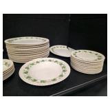 Assorted China Set - Harker pottery in the "Royal Gadroon" pattern.